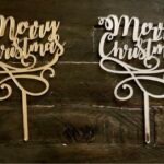 Cake Topper Merry Christmas