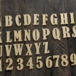 Acrylic Letters, 1.2" height, Black