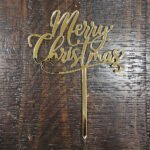 Cake Topper Merry Christmas