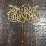 Cake Topper Merry Christmas